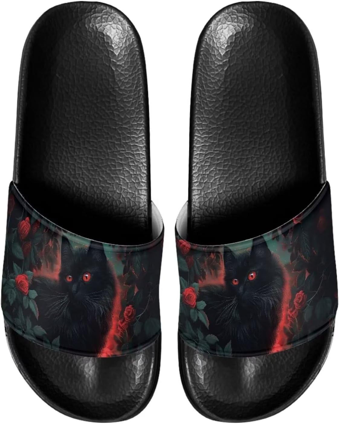 

Мужские шлепанцы для душа Kathyboom, нескользящие, с открытым носком, удобные, на плоской подошве, домашние тапочки, черный