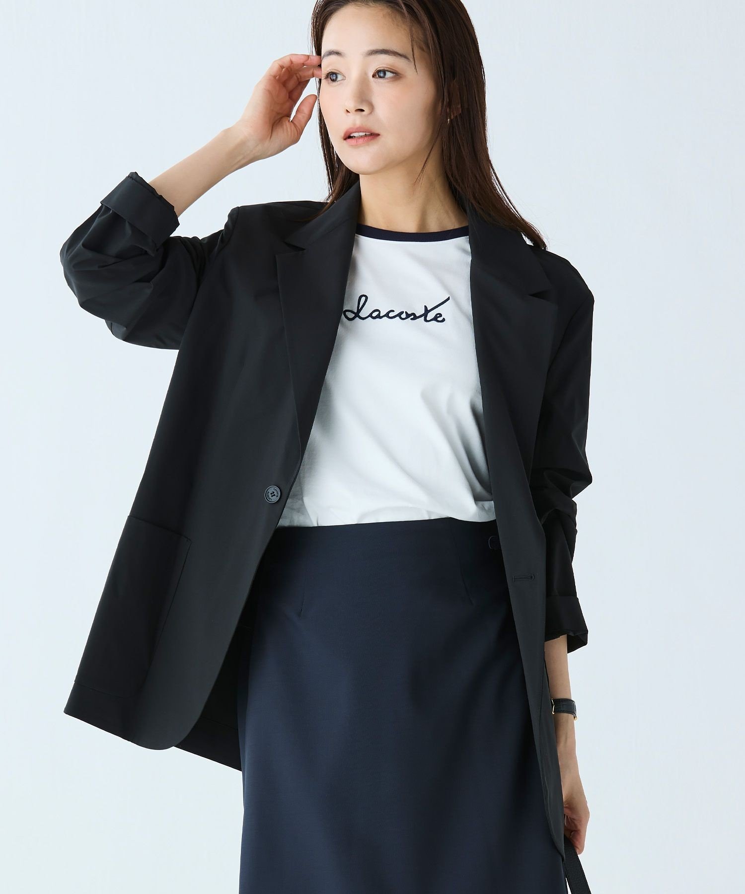 Пиджак LACOSTE из тафты Black