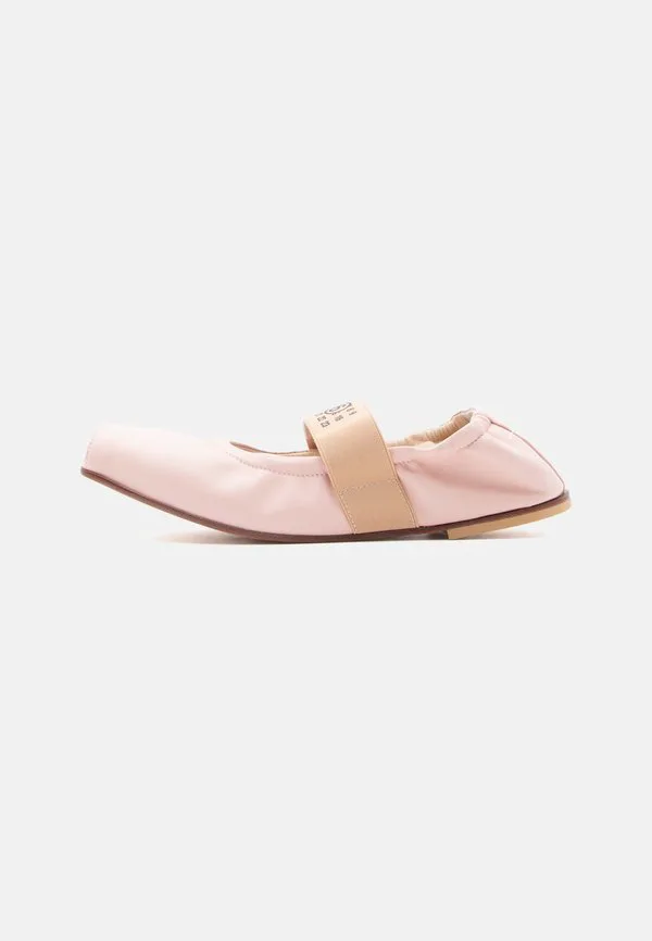 Балетки с ремешком на щиколотке Mm6 Maison Margiela, Pink/Nude