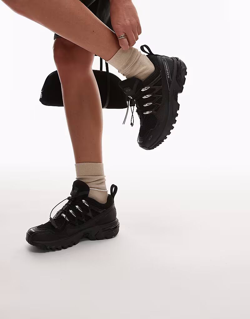 Кроссовки Salomon ACS + OG черного и серебристого цветов