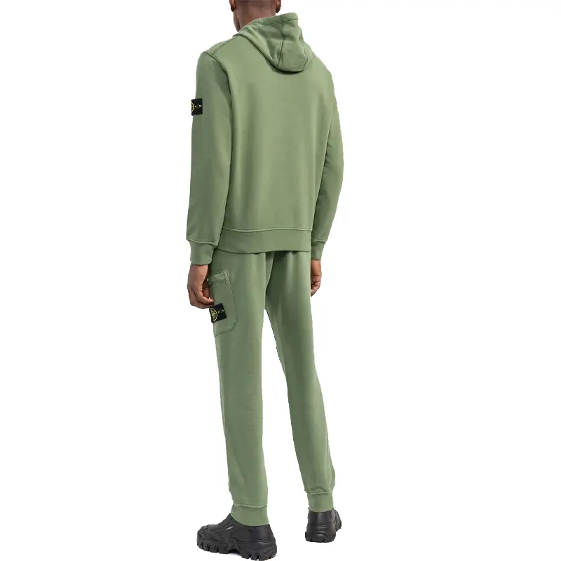 Трикотажные спортивные штаны мужские Matcha Green Stone Island, зеленый — фото 3