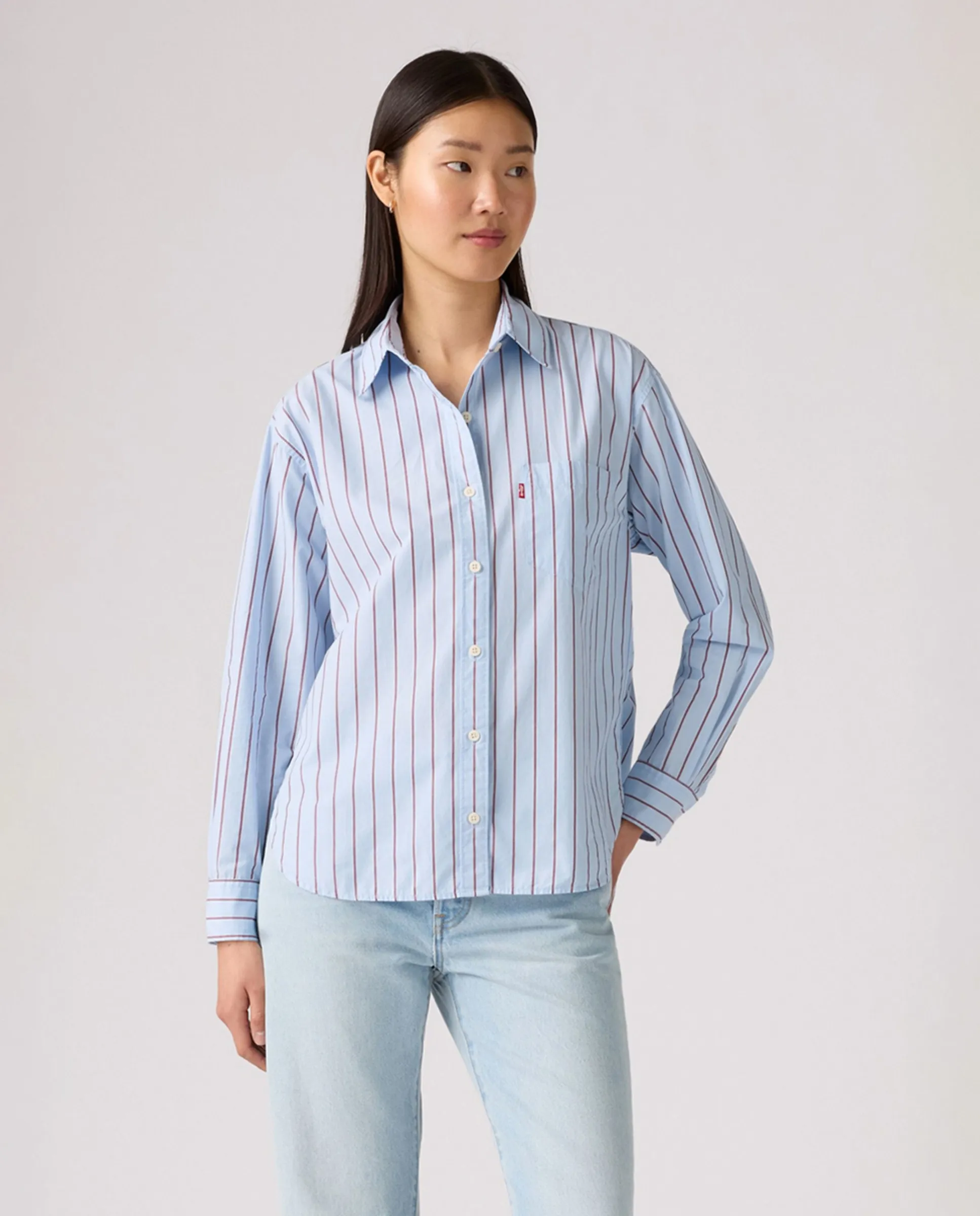 

Женская рубашка с длинным рукавом Levi'S, светло-голубой