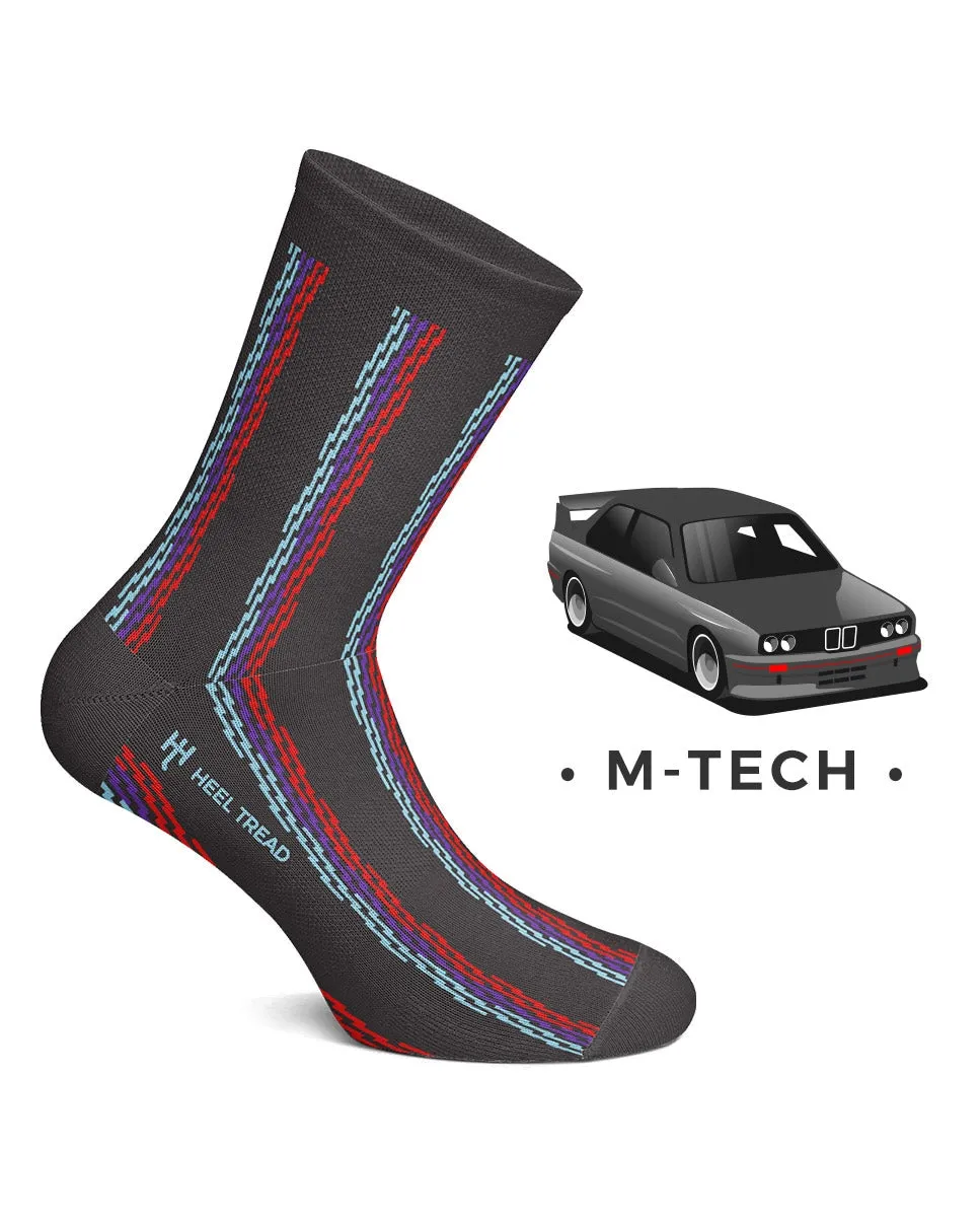

Мужские короткие носки M-Tech синего цвета Heel Tread, красный