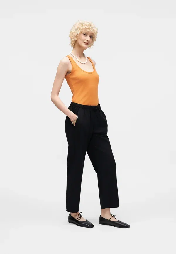 Брюки Easy pant Gap, цвет истинный черный — фото 2