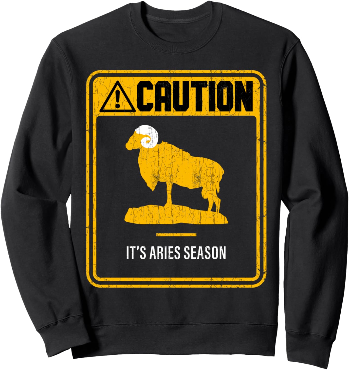 

Забавная толстовка с графическим принтом «Знак зодиака: Сезон Овна» Funny Aries Season Graphics & More, черный