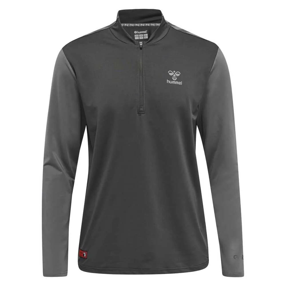 

Толстовка Hummel Pro Grid Training half zip, серый
