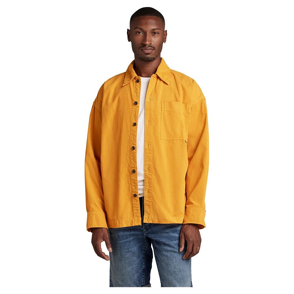 

Рубашка с длинным рукавом G-Star Boxy Fit, желтый