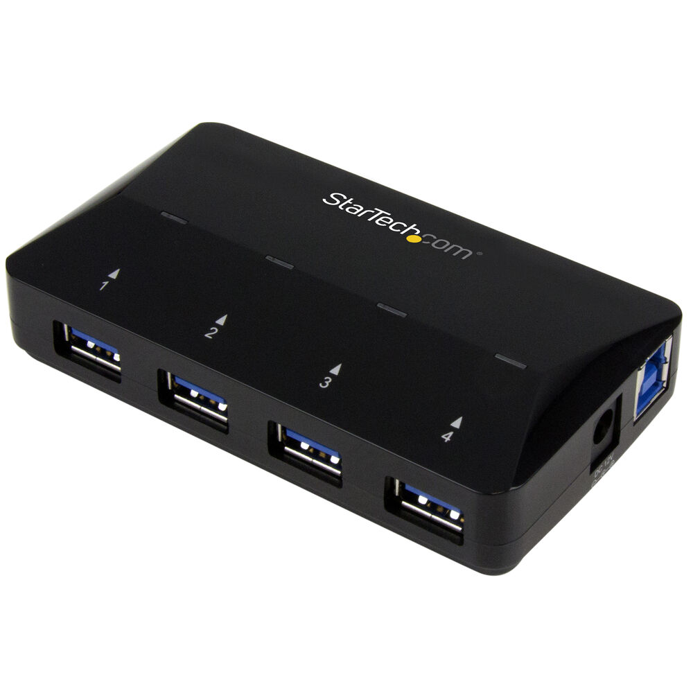 

Док-станция StarTech 4-Port USB 3.2 Gen 1 Hub (Black) ST53004U1C