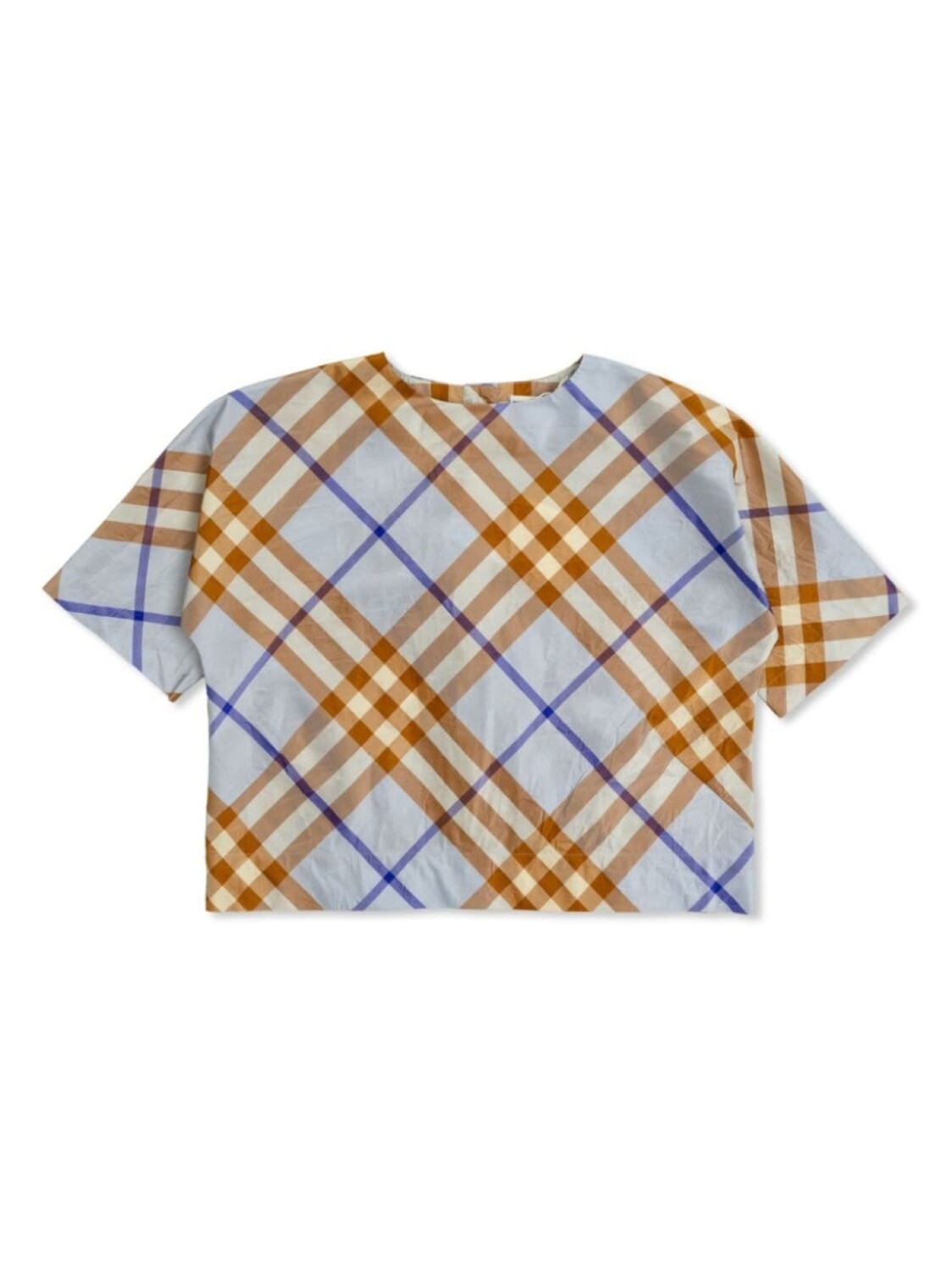

Burberry Kids клетчатая шелковая рубашка