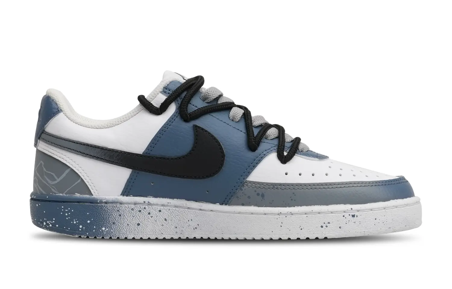 

Кроссовки Nike Court Vision 1 Skateboarding Shoes Men Low-top Blue/Gray, серый