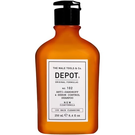 

Депо, НЕТ. 102 Anti-Dandruff, Очищающий шампунь для волос против перхоти для мужчин без SLS, 250 мл, Depot