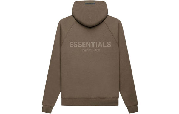 Толстовка fw21 pullover logo hoodie 'harvest' Fear Of God Essentials, коричневый — фото 2