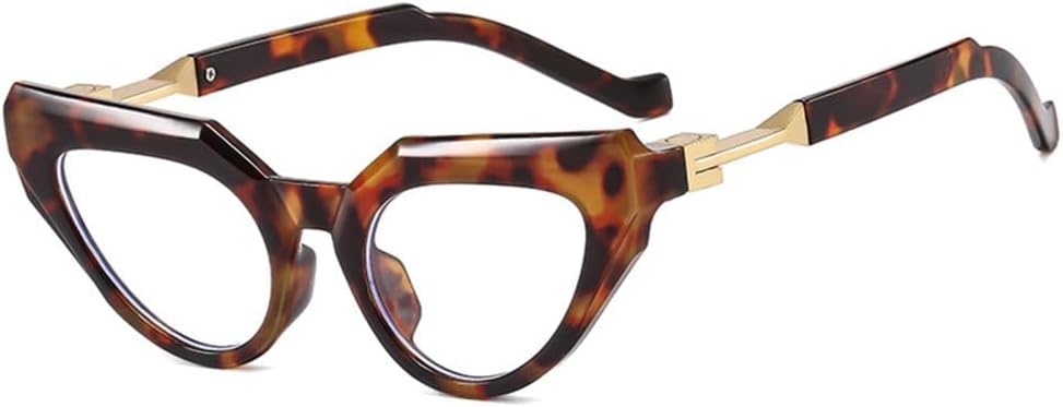 

Солнцезащитные очки LVTFCO Retro Cat Eye для женщин, модные очки для мужчин с прозрачными градиентными линзами и защитой от УФ-излучения UV400, стильные очки для вождения, Leopard Clear