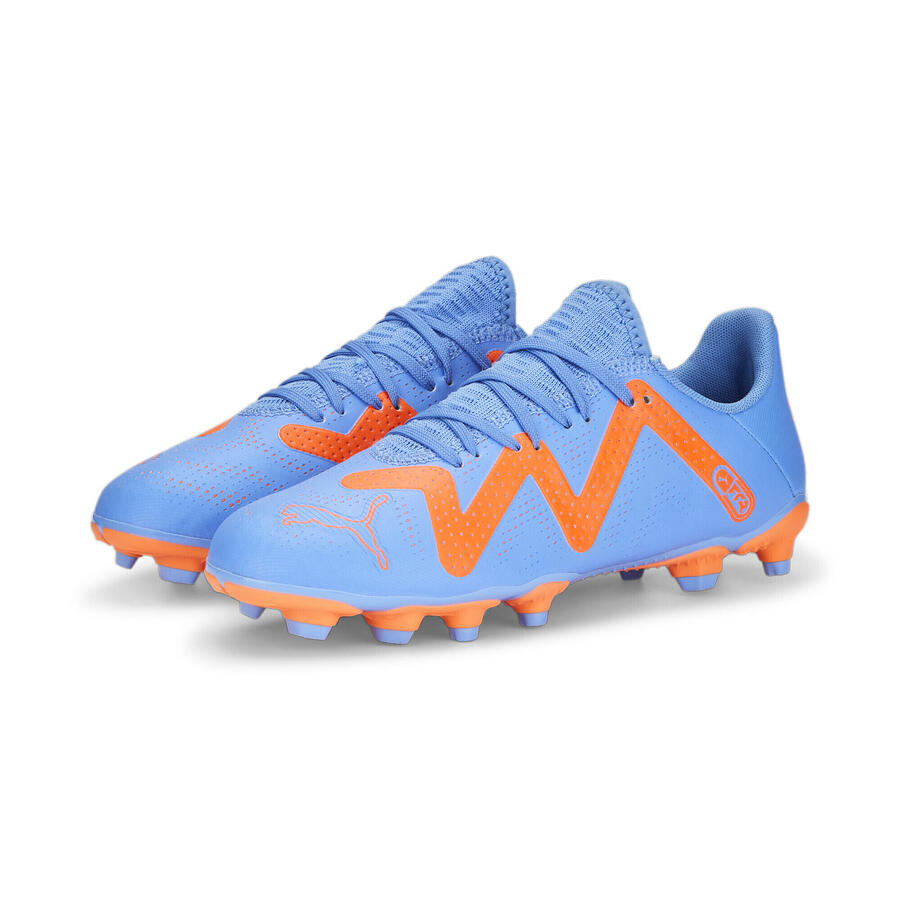 

Футбольные бутсы FUTURE Play FG/AG для молодежи PUMA Blue Glimmer White Ultra Orange