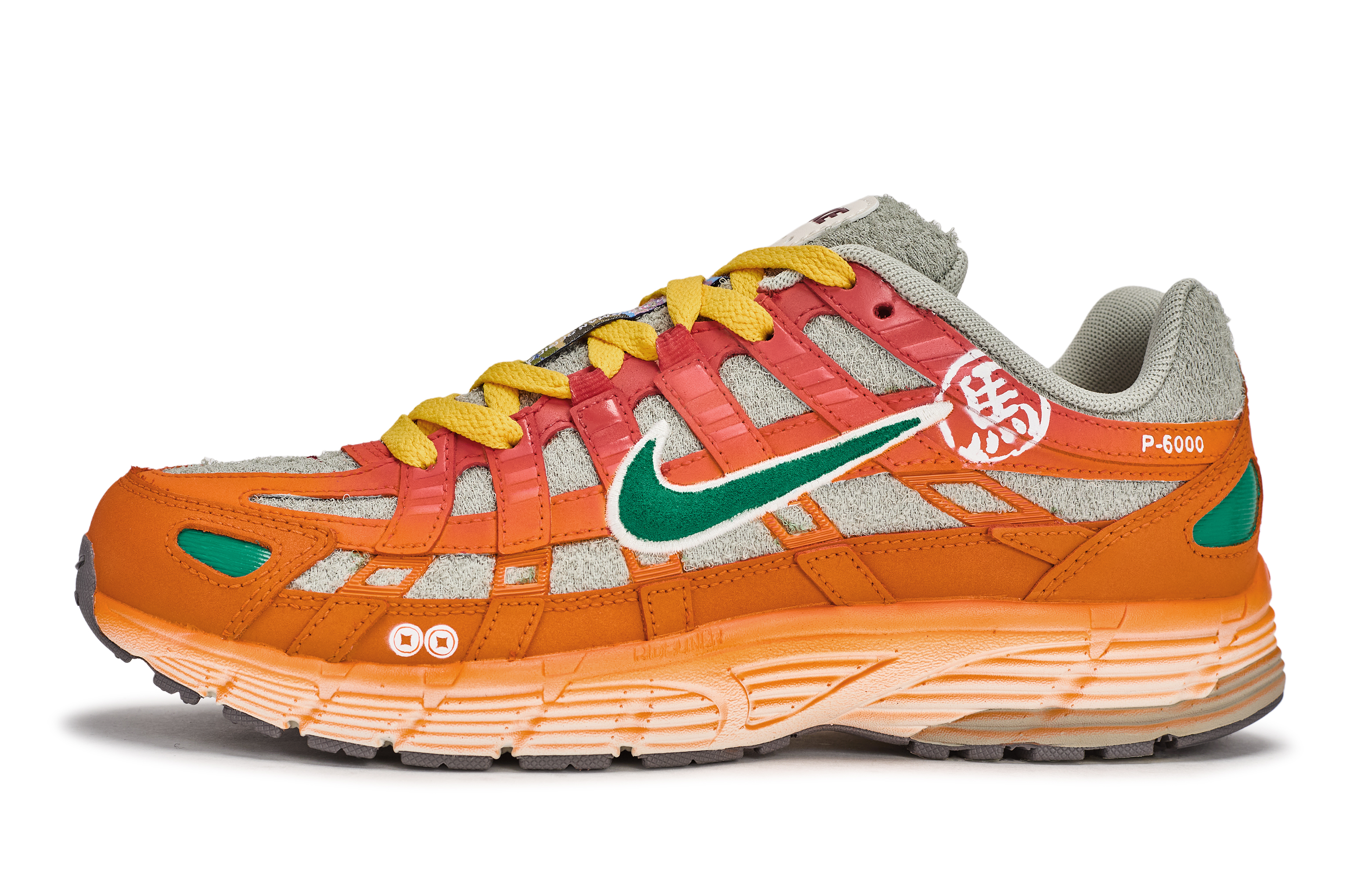 Nike Кроссовки P 6000 Low top мужские красные оранжевые желтые зеленые — фото 3