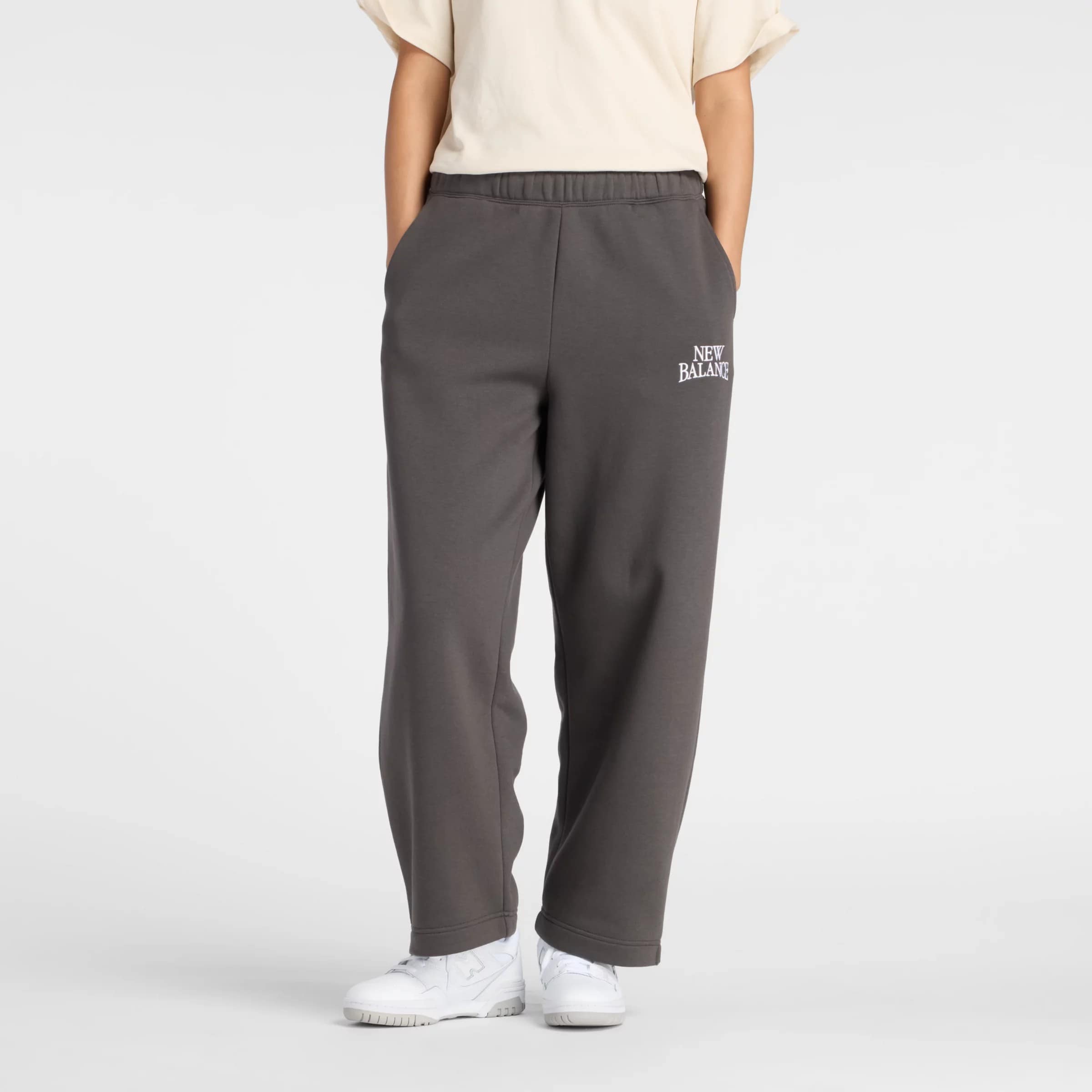 

New balance Брюки для тренировок Baggy в сером цвете