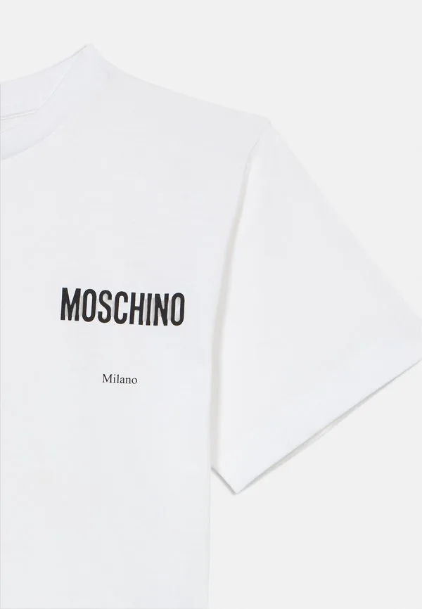 Футболка унисекс с принтом Moschino, Bianco Ottico — фото 3