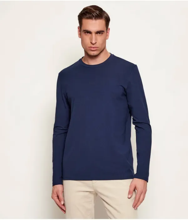 Футболка с длинным рукавом TChark regular fit Boss Orange, темно-синий