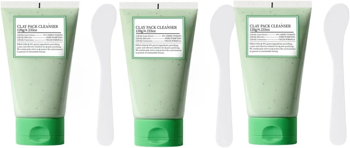 Маска для лица Smamrd — Очищающая для лица Green Tomato Clay Pack Cleanser , , белый, 120 г