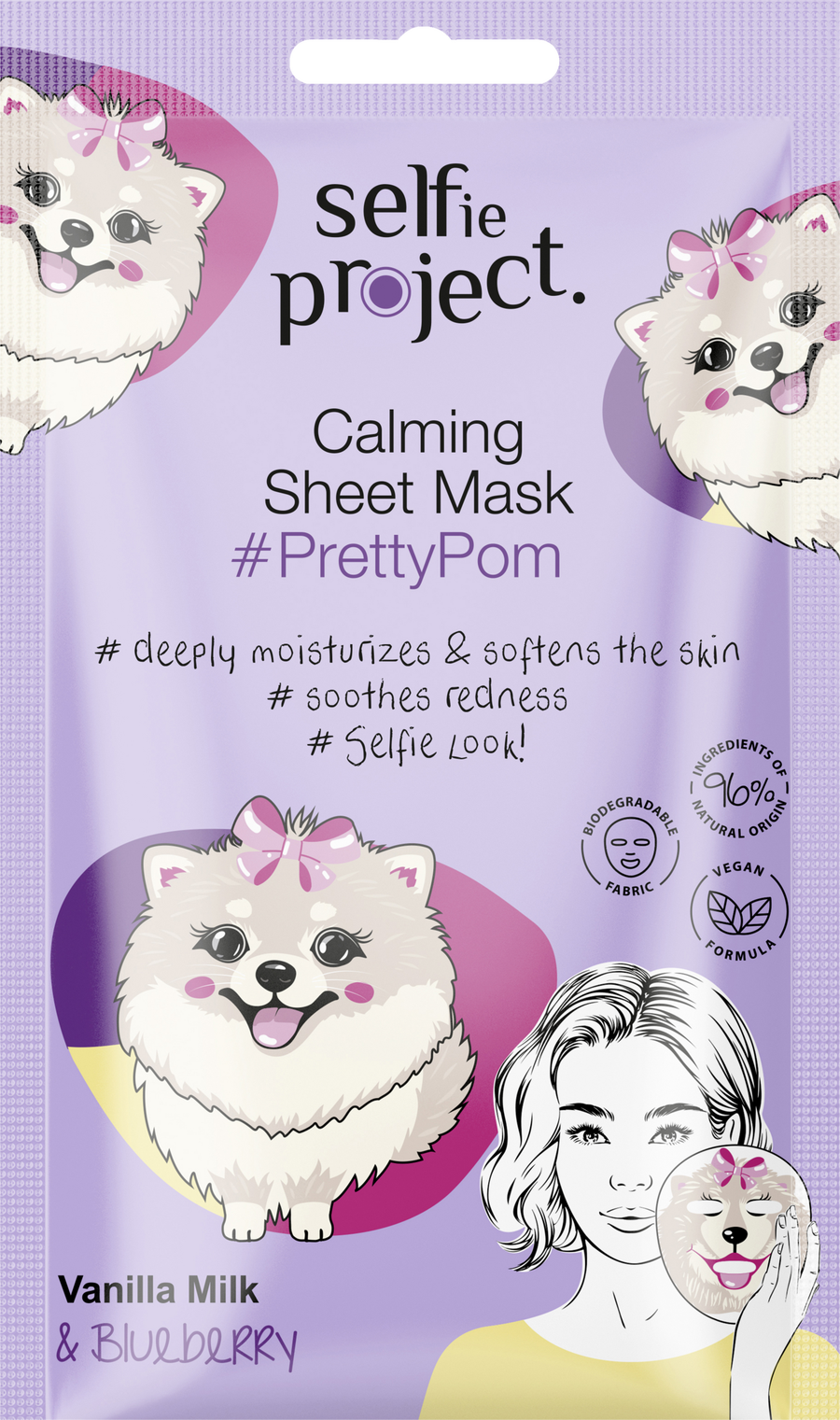 

Маска для лица Selfie Project Beruhigende Tuchmaske #PrettyPom