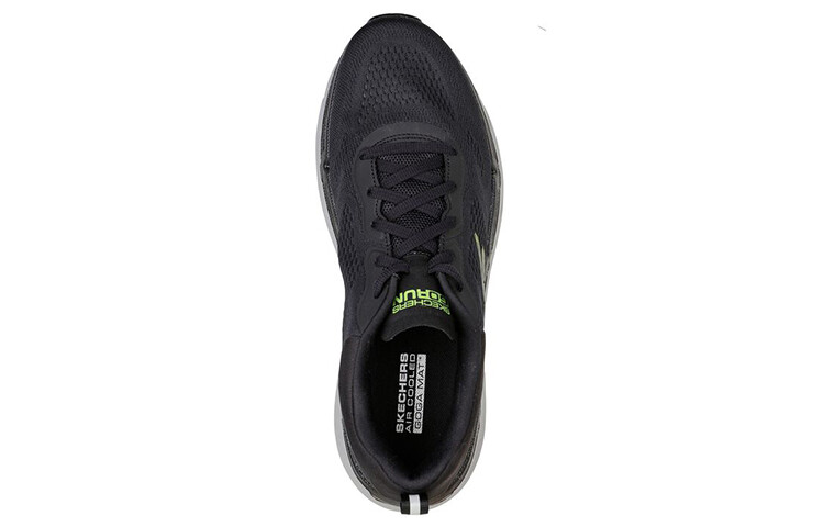 Кроссовки для бега Max Cushioning для мужчин с низким верхом, черные Skechers — фото 4
