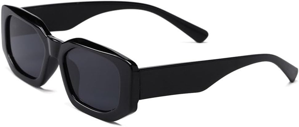 

Модные солнцезащитные очки для женщин, прямоугольные очки для мужчин, винтажные очки для путешествий, линзы с градиентом, защита от УФ-излучения UV400, оправы конфетных цветов TYUVIVO, C2 Black Gray