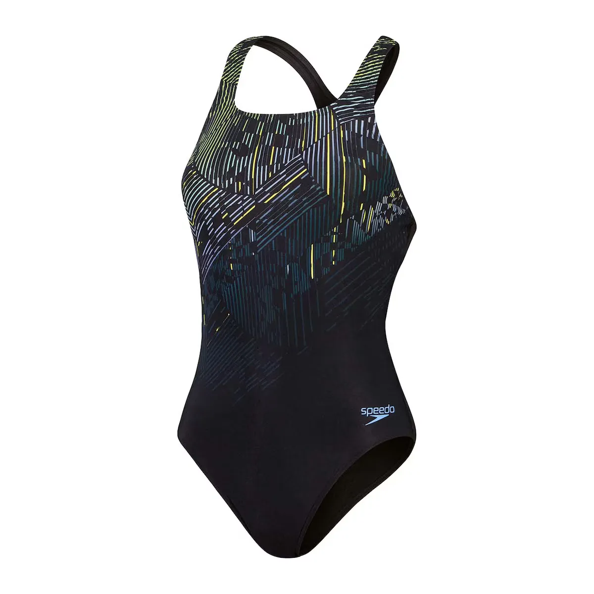 

Женский купальник Speedo Medalist с цифровой печатью, желтый
