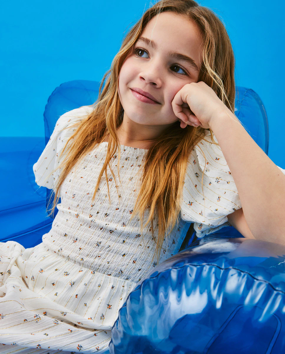 

Длинный комбинезон для девочки Kids El Corte Inglés, белый