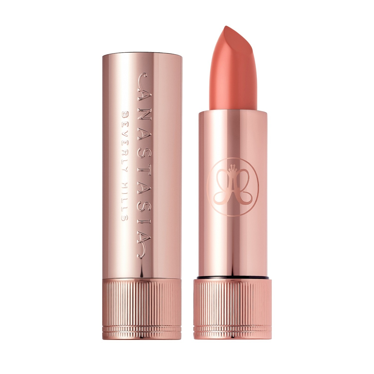 

Помада для губ matte Anastasia Beverly Hills, satin lipstick - peach amber, вес 3 гр.