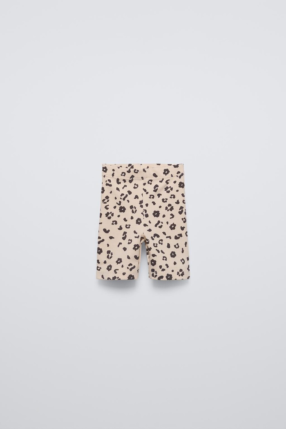 

Короткие леггинсы с животным принтом ZARA, экрю