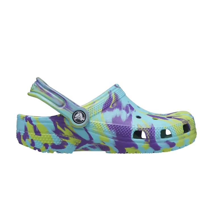 

Кроссовки Classic Clog Kids 'Marbled - Neptune Purple', разноцветный
