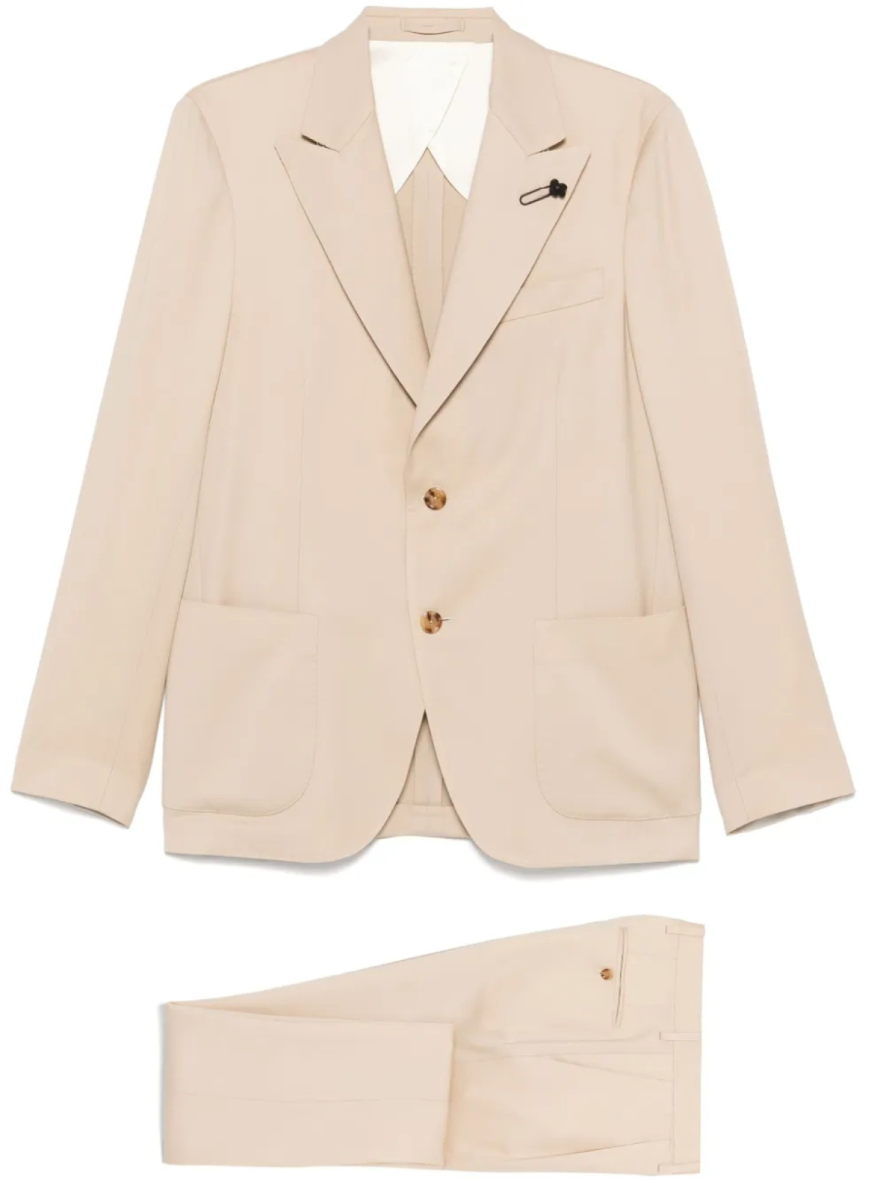 

Однобортный костюм Lardini, нейтральный