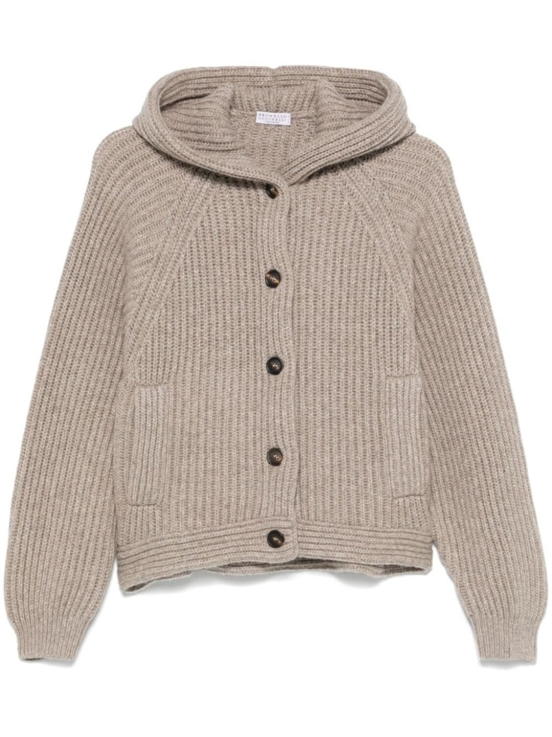 

Кардиган в рубчик Brunello Cucinelli, серый