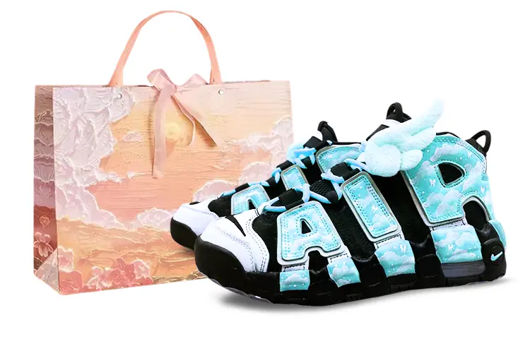 

Кроссовки Nike Air More Uptempo Vintage Basketball Shoes Women's Mid-top White, голубой, Синий, Кроссовки Nike Air More Uptempo Vintage Basketball Shoes Women's Mid-top White, голубой