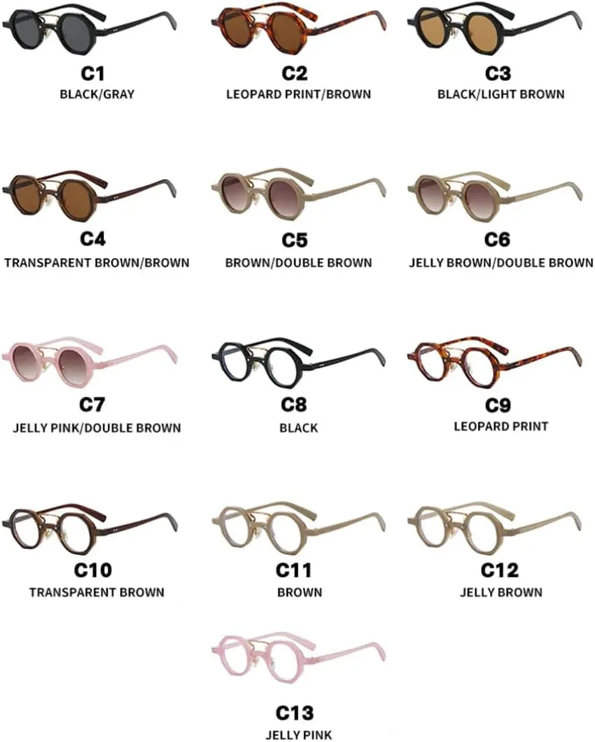 

Круглые солнцезащитные очки в стиле стимпанк для женщин и мужчин, винтажные, в стиле панк, роскошные, для активного отдыха и вождения, металлические VFDHN, 7