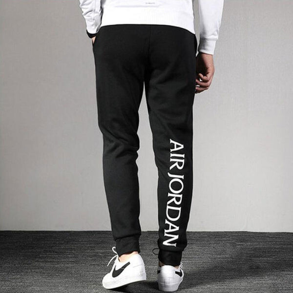 Спортивные штаны Men's Air Jordan Fleece Lined Stay Warm Sports Pants/Trousers/Joggers Black, черный — фото 4