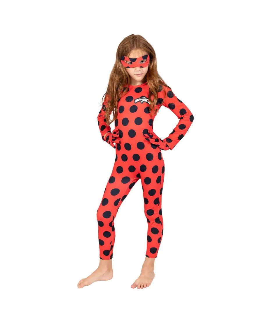 Костюм для косплея Ледибаг: комбинезон, перчатки и маска (3 предмета) Miraculous, красный — фото 2