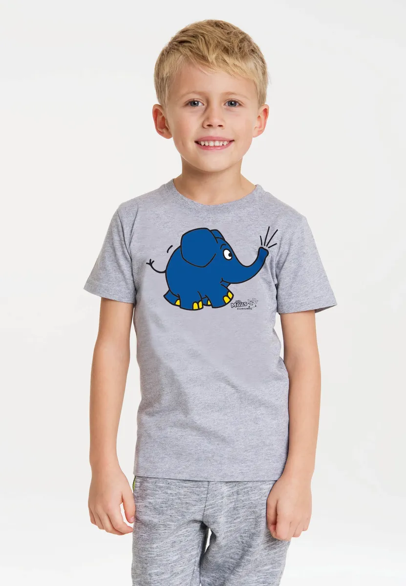 

Logoshirt Футболка "Sendung mit der Maus - Elephant Törö", с классным принтом, цвет Grau-Meliert