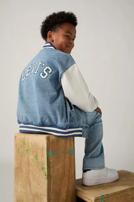 Куртка джинсовая Denim бомбер Jacket Levi's, синий