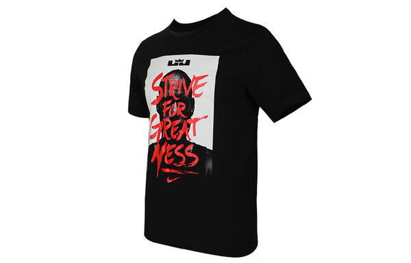 Футболка Nike LeBron James Printing Basketball Sports Quick Dry Black, черный — фото 3