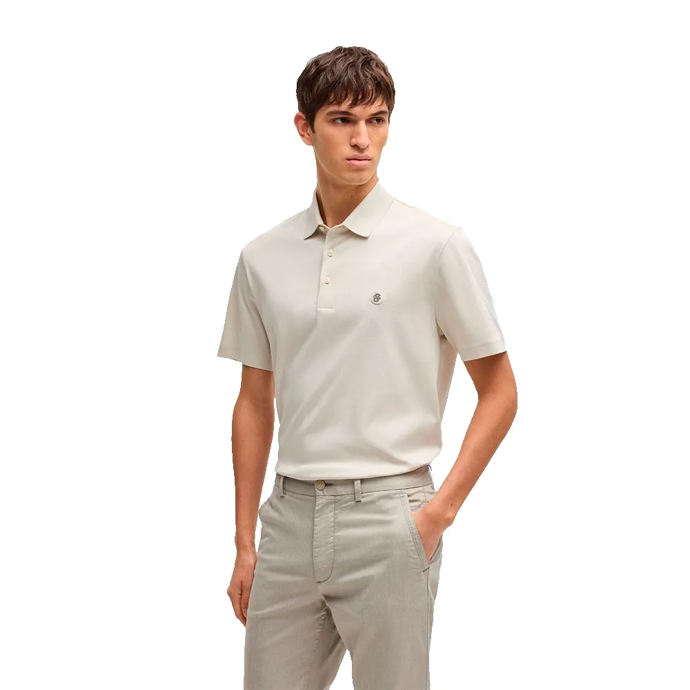 

Поло с коротким рукавом BOSS Parris 01, бежевый