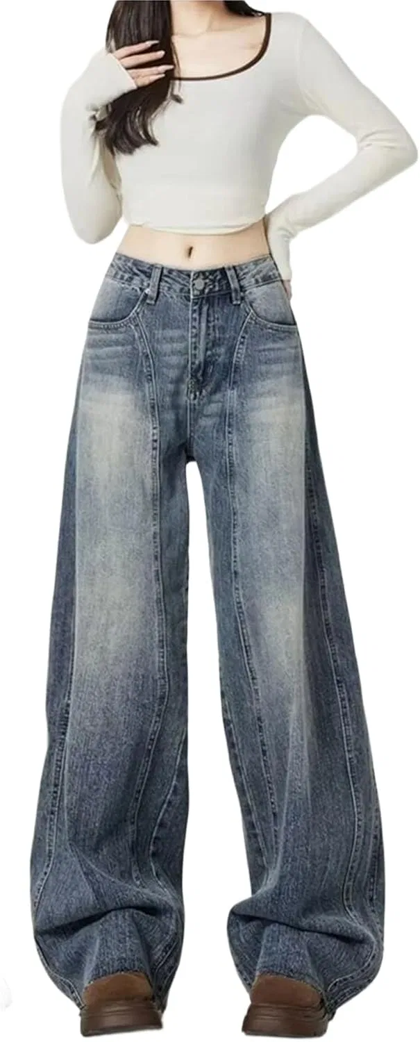 Джинсы свободные Barrel Retro Blue, Vintage — фото 2