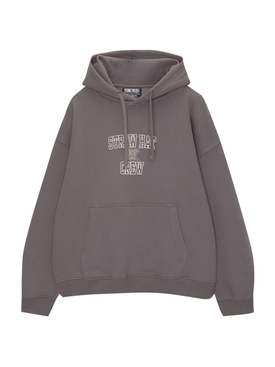 

Толстовка Pull&Bear ONE PIECE LUFFY, цвет Muddy colored/Light grey/Dark grey