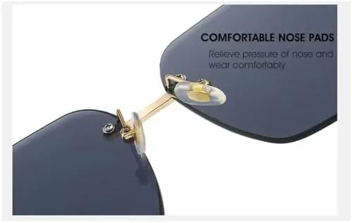 

Винтажные солнцезащитные очки 2027 года для женщин, без оправы, ретро-очки для активного отдыха и путешествий, мужские очки с защитой от УФ-излучения UV400 MTZJH, C2