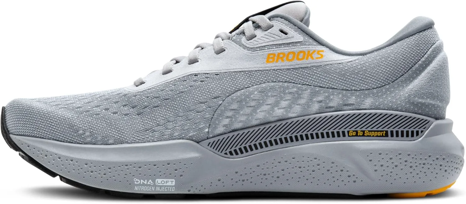 Мужские беговые кроссовки Brooks Adrenaline GTS 24 с поддержкой, белый/золотой — фото 2