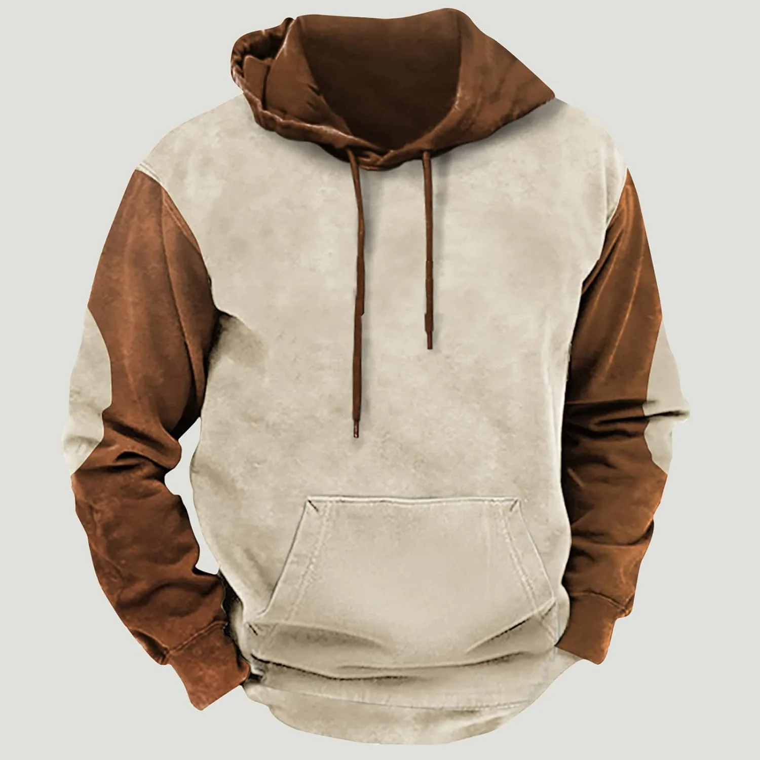 

Akklian Vintage Fleece Hoodies для мужчин, осенняя мода, толстовка с карманами