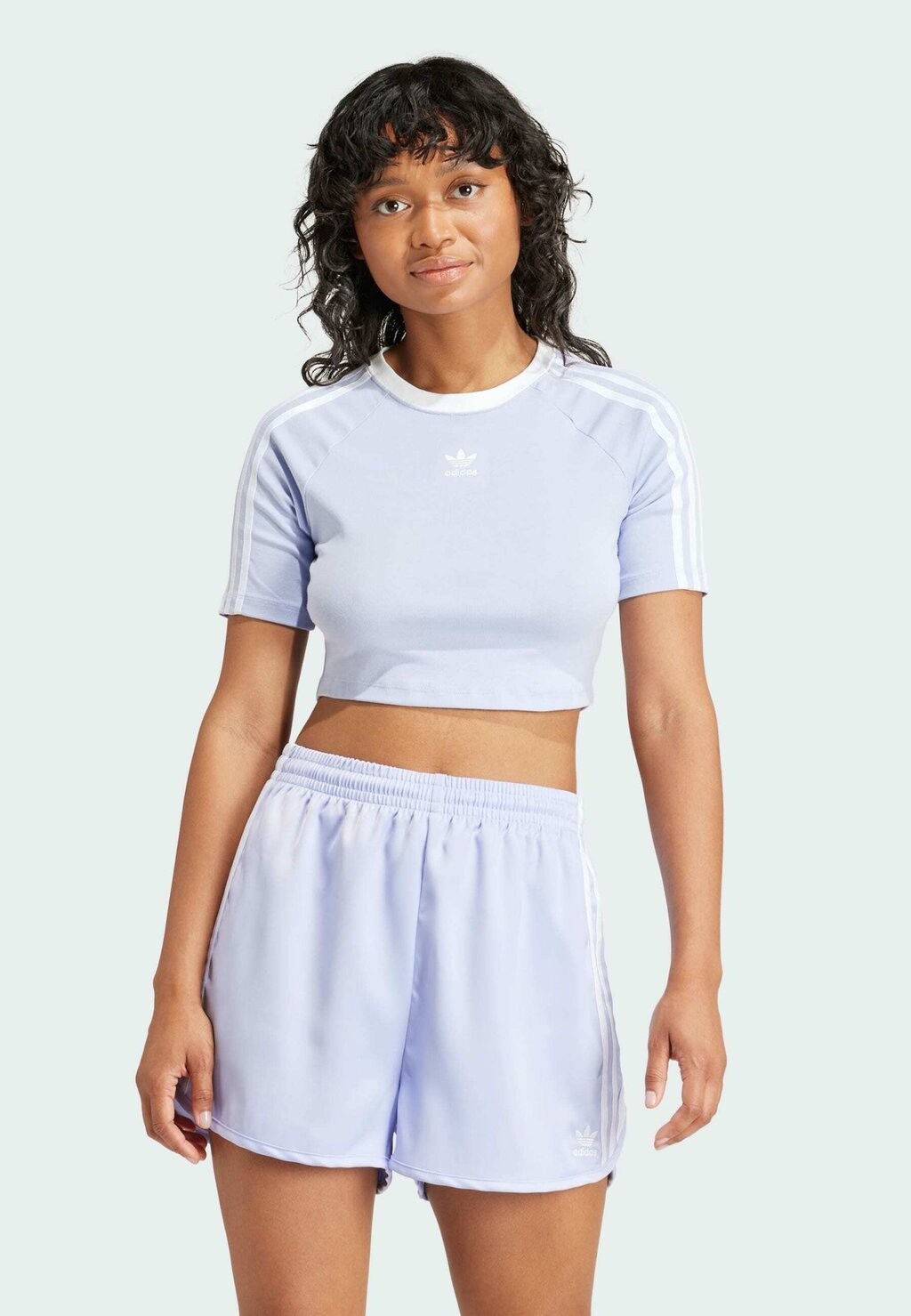 

Футболка с принтом 3 STRIPE adidas Originals, цвет violet tone