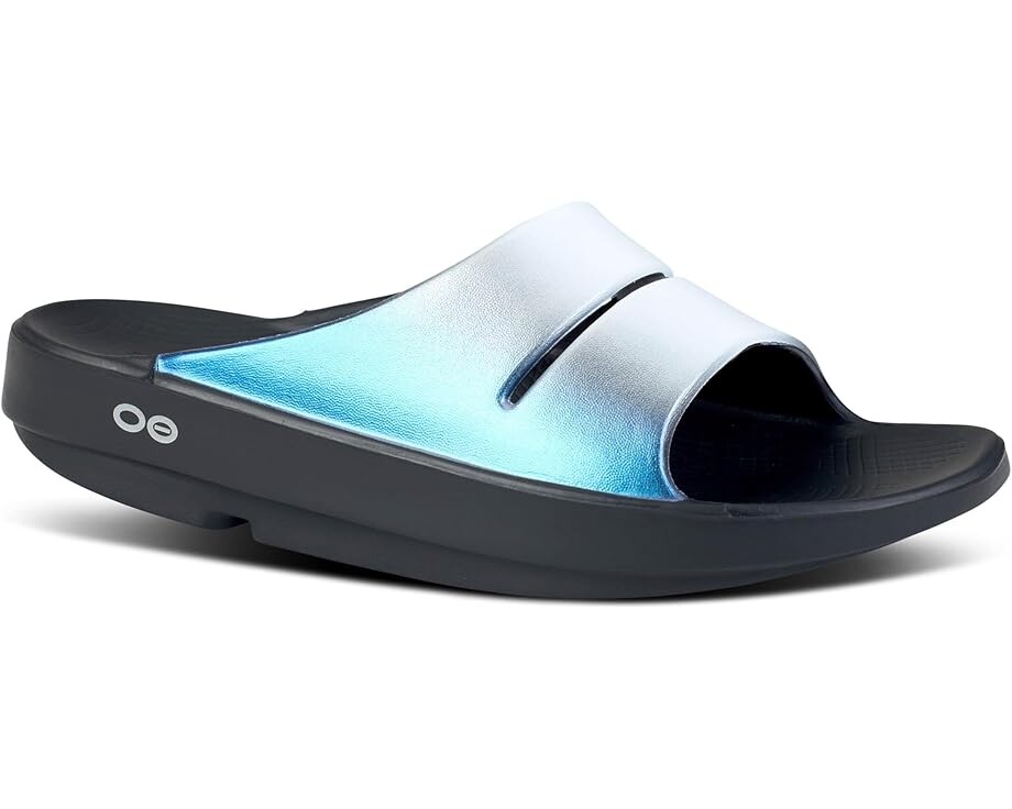 Сандалии OOFOS OOahh Luxe Slide, цвет Frost