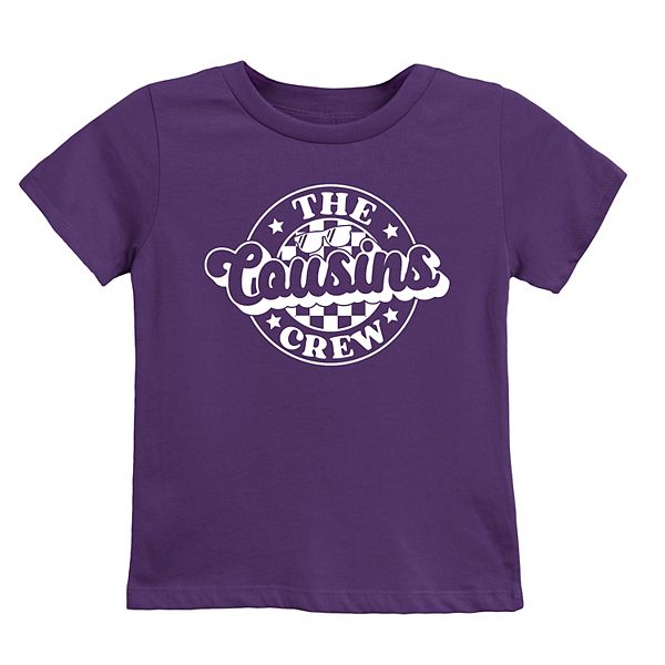 

Футболка с коротким рукавом The cousins crew в клетку для подростков The Juniper Shop, Purple