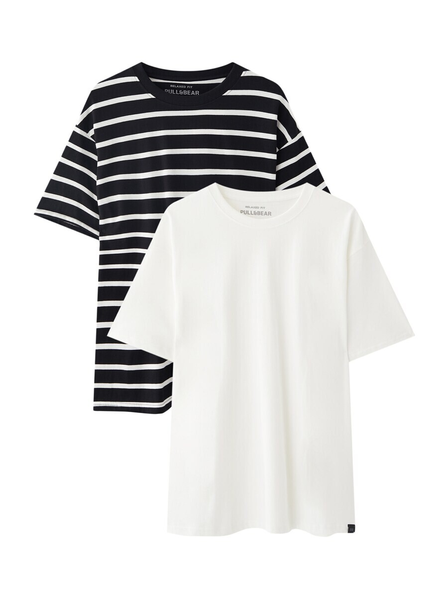 

Классическая футболка Pull&Bear Shirt, цвет black/off white